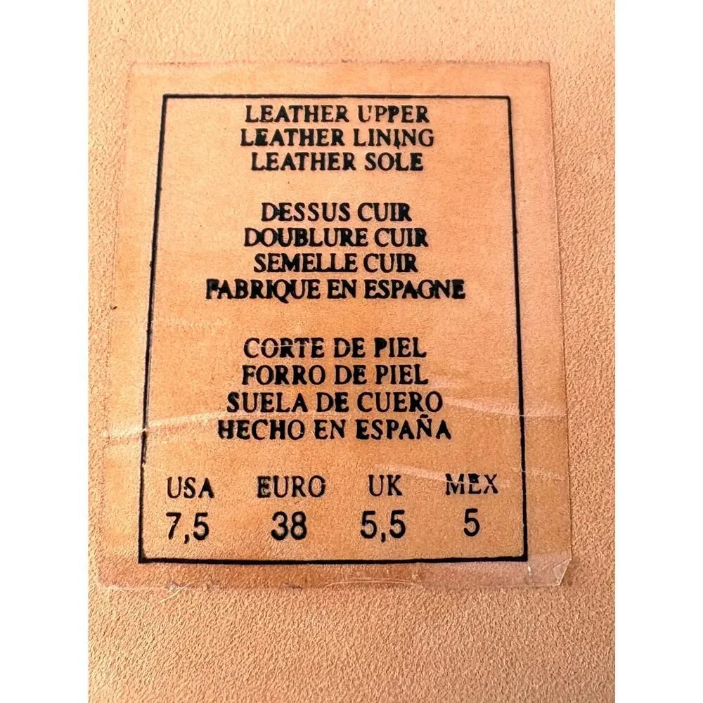 Kenneth Cole Suede Slingback Heels 7.5 Made in Spain Leather Sole